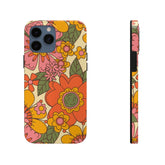 Groovy Retro Flower Power Vintage Inspired Pattern Smart Phones Tough Phone Cases Phone Case