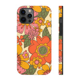 Groovy Retro Flower Power Vintage Inspired Pattern Smart Phones Tough Phone Cases Phone Case