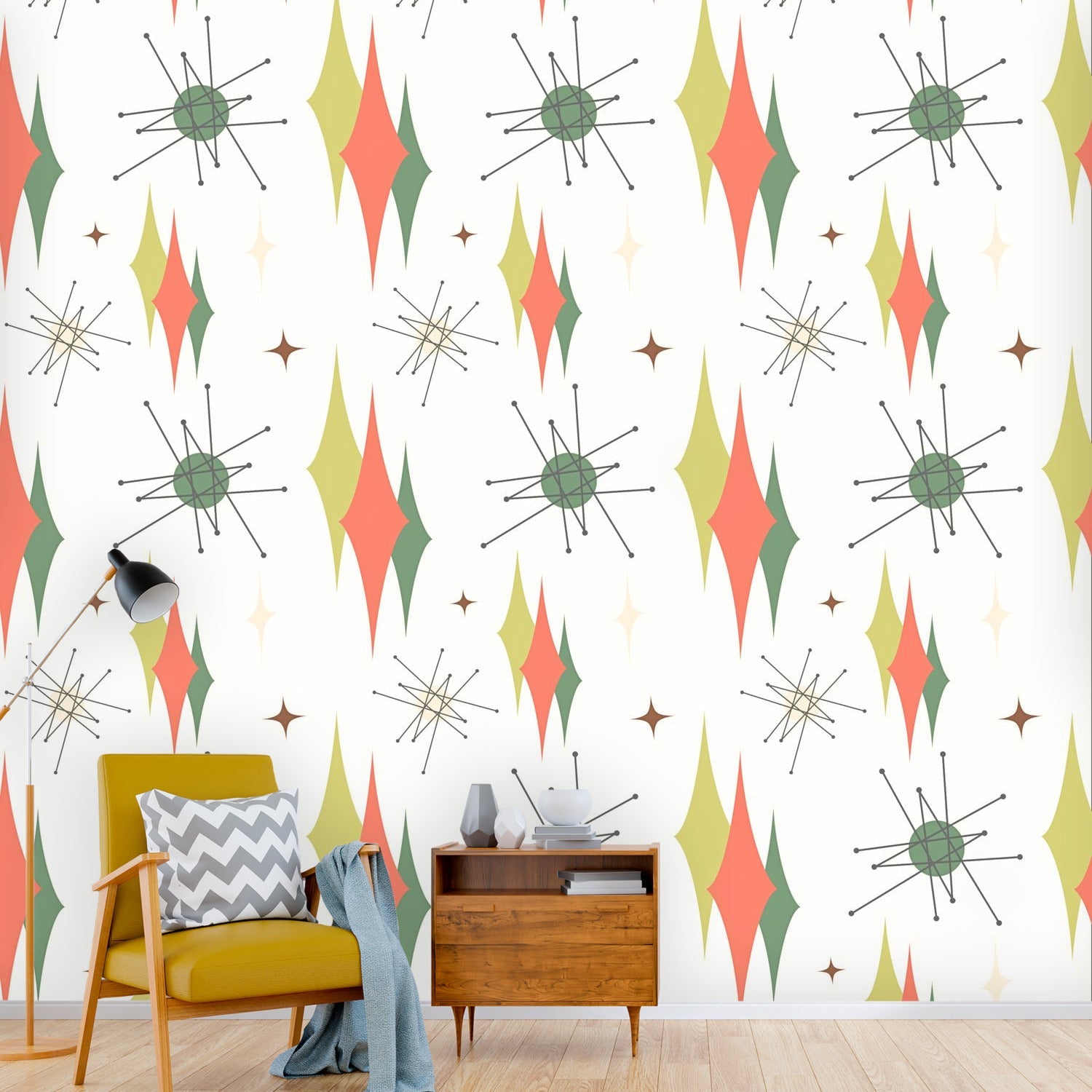 1950s Wallpaper Pattern Gifts & Merchandise for Sale | Redbubble