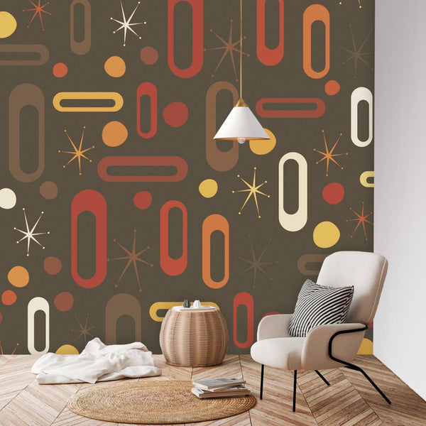 Mid Century Modern Wallpaper Peel and Stick Wall Paper Murals – Mid Century  Modern Gal