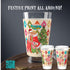 Christmas Mid Century Modern Glass, Holiday Kitsch  Drinkware, 50s Atomic Diamond Festive Kitchen Decor, Gift Idea for Holiday Parties - Mid Century Modern Gal