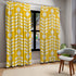 Scandinavian, Modern Danish, Minimalist, Yellow White, Abstract, Hygge Folk  Art Retro Mod Window Curtains (1 Piece) - Mid Century Modern Gal