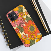 Groovy Retro Flower Power Vintage Inspired Pattern Smart Phones Tough Phone Cases Phone Case iPhone 12