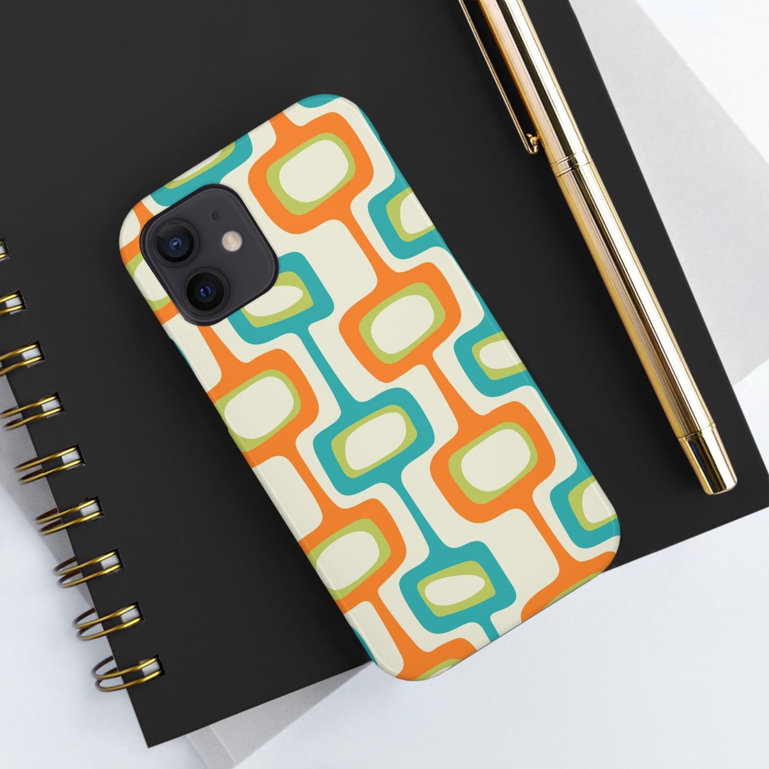 Mid Century Modern Groovy Googie Design, Colorful Smart Phone Touch Cases - 7671762354331 Mid Century Modern Groovy Googie Design, Colorful Smart Phone Touch Cases - 7671762354331