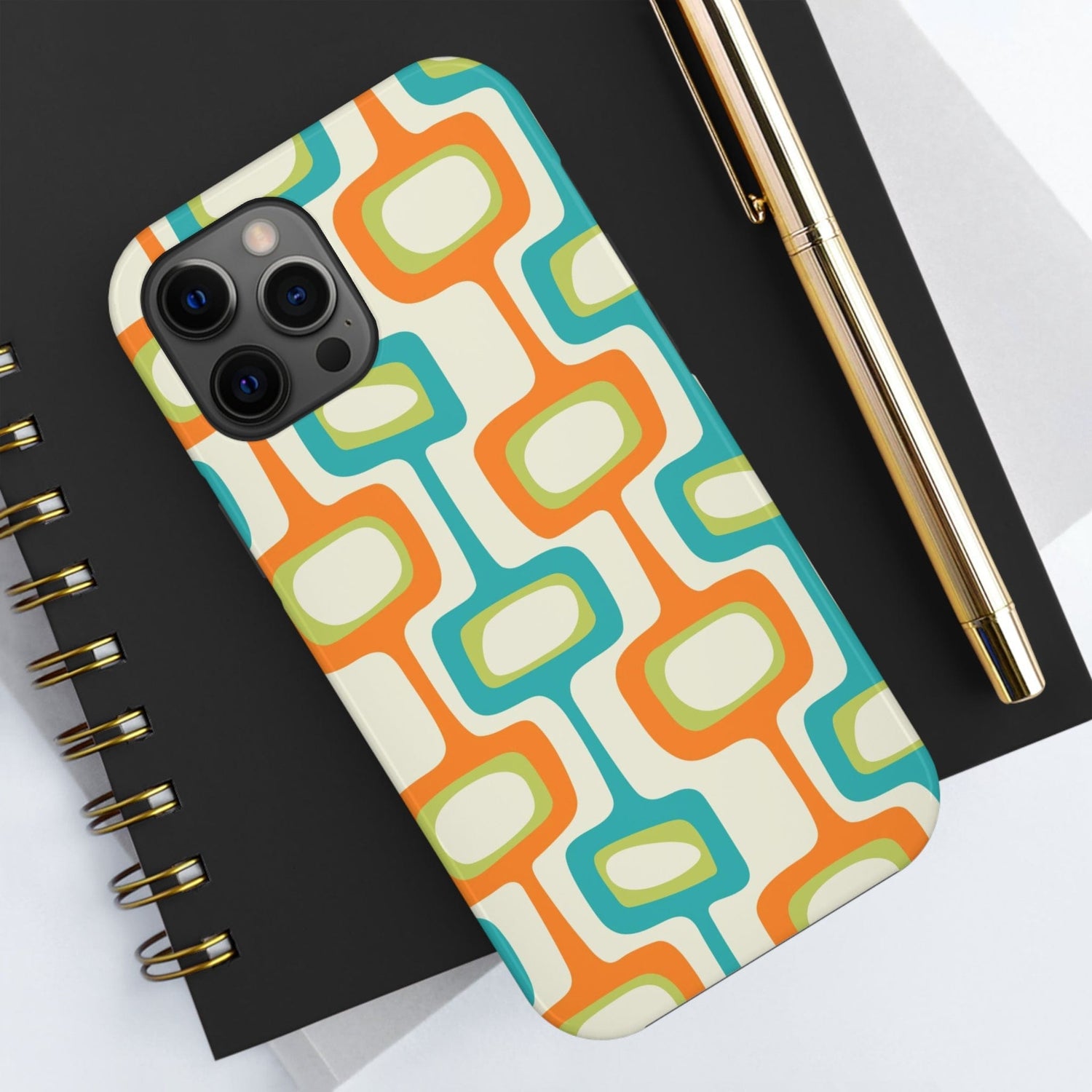 Mid Century Modern Groovy Googie Design, Colorful Smart Phone Touch Cases Mid Century Modern Groovy Googie Design, Colorful Smart Phone Touch Cases