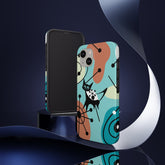Atomic Kittie, Mid Century Modern Geometric Amoeba Retro Smart PhoneTough Phone Cases Phone Case iPhone 13