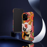 Atomic Cat, Retro Sunburst, Groovy Mod Smart Phone Tough Phone Cases Phone Case iPhone 13 Pro