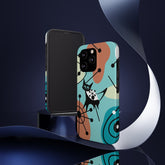 Atomic Kittie, Mid Century Modern Geometric Amoeba Retro Smart PhoneTough Phone Cases Phone Case iPhone 13 Pro