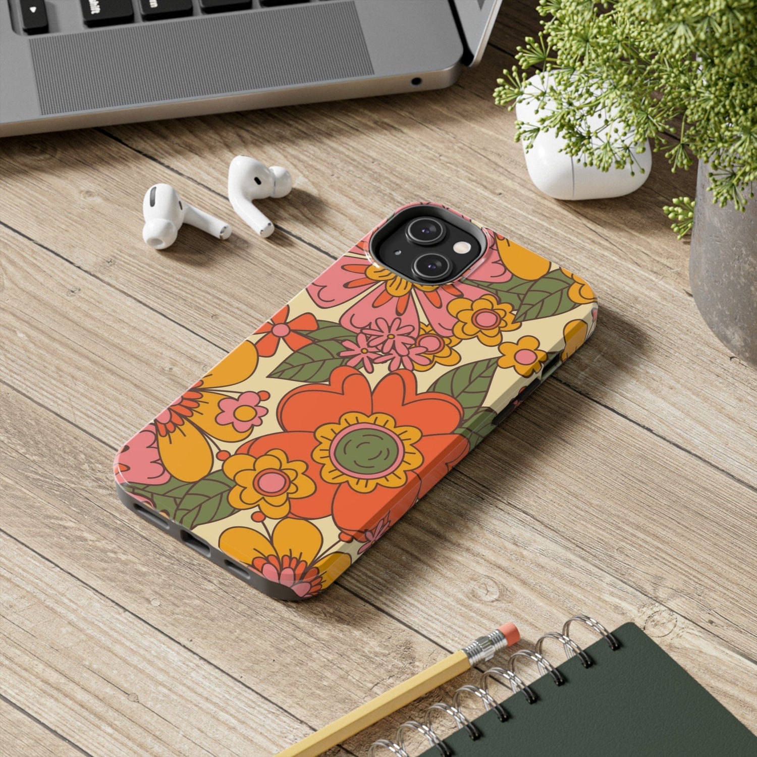 Groovy Retro Flower Power Vintage Inspired Pattern Smart Phones Tough Phone Cases Groovy Retro Flower Power Vintage Inspired Pattern Smart Phones Tough Phone Cases