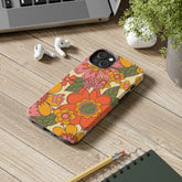 Groovy Retro Flower Power Vintage Inspired Pattern Smart Phones Tough Phone Cases Phone Case iPhone 14 Plus