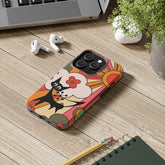 Atomic Cat, Retro Sunburst, Groovy Mod Smart Phone Tough Phone Cases Phone Case iPhone 14 Pro