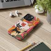 Atomic Cat, Retro Sunburst, Groovy Mod Smart Phone Tough Phone Cases Phone Case iPhone 14 Pro Max