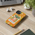 Retro Phone Case, Orange Flower Power, Polariod Picture, Mod Smart Phone Tough Phone Cases Phone Case iPhone 14