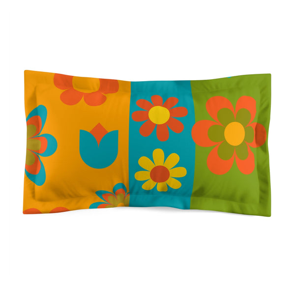 Flower Power 1970's Groovy Pillow Shams