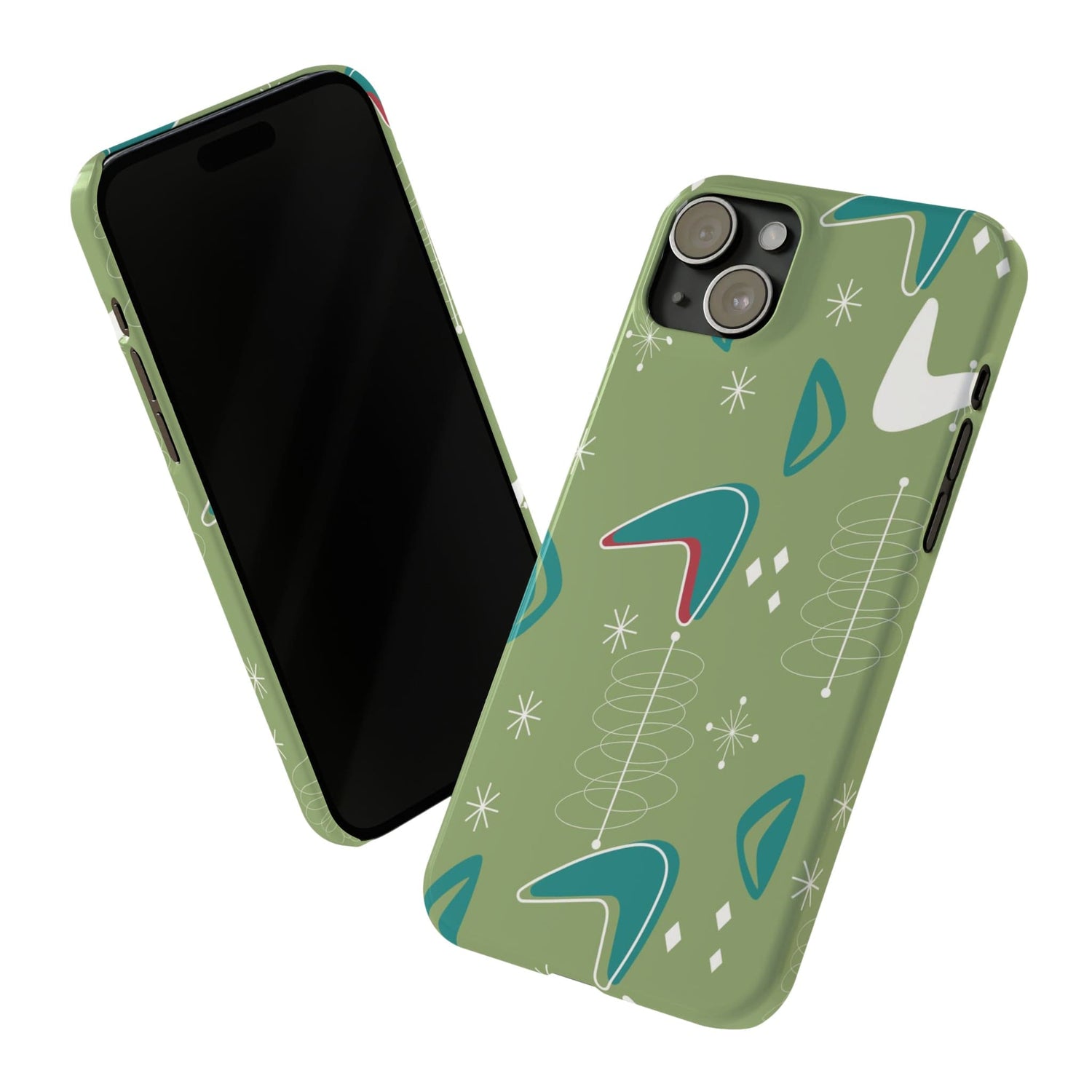 Mid Century Modern Atomic Boomerange, 50s Space Age, New Smart Phone 15 Models, Trendy Slim Phone Cases Mid Century Modern Atomic Boomerange, 50s Space Age, New Smart Phone 15 Models, Trendy Slim Phone Cases