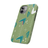 Mid Century Modern Atomic Boomerange, 50s Space Age, New Smart Phone 15 Models, Trendy Slim Phone Cases Phone Case