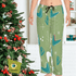 Mid Century Modern Christmas Pajama Loung Pants, Atomic Green, Boomerand Retro Cozy Women&