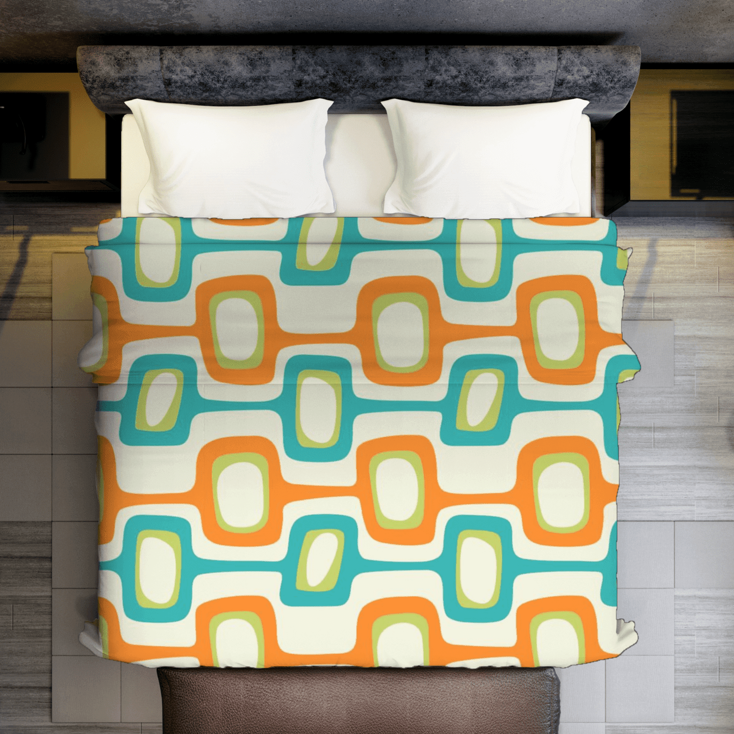 Teal and orange cheap blanket