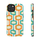 Mid Century Modern Groovy Googie Design, Colorful Smart Phone Touch Cases Phone Case