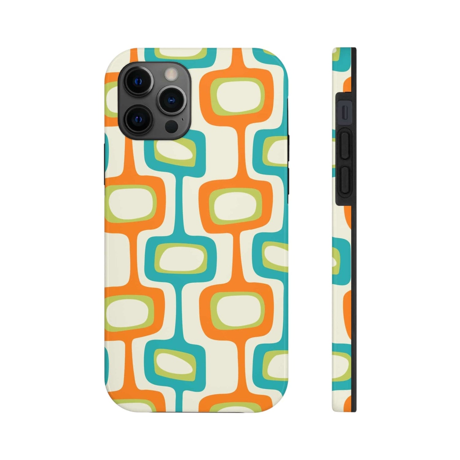 Mid Century Modern Groovy Googie Design, Colorful Smart Phone Touch Cases Phone Case