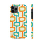 Mid Century Modern Groovy Googie Design, Colorful Smart Phone Touch Cases Phone Case Mid Century Modern Gal