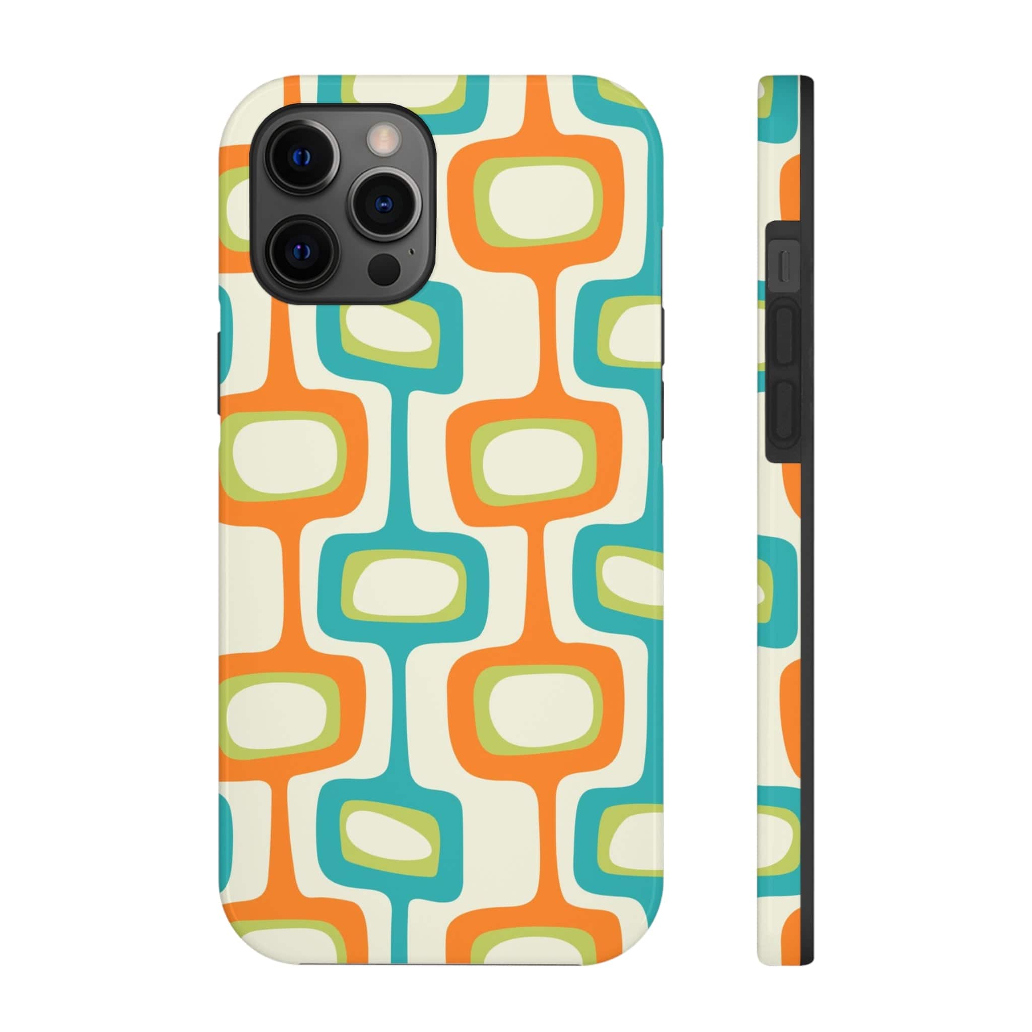 Mid Century Modern Groovy Googie Design, Colorful Smart Phone Touch Cases Phone Case