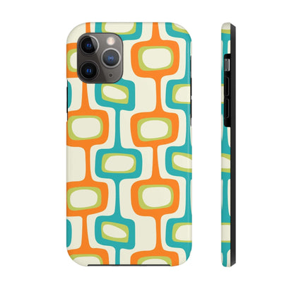 Mid Century Modern Groovy Googie Design, Colorful Smart Phone Touch Cases Phone Case