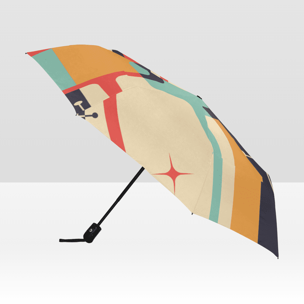 Mid Century Modern, Groovy Retro Umbrella&