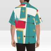 Mid Century Modern Man, Atomic Retro Hawaiin Party Shirts Mid Century Modern Gal