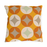 Mid Century Modern Outdoor Pillows, Mustard Yellow, Cream, Light Gray Starburst Pillow Home Decor Mid Century Modern Gal