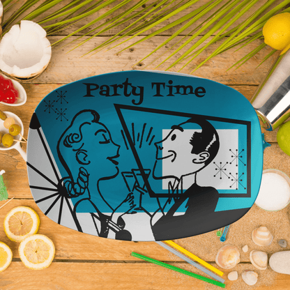Mid Century Modern, Retro Party Time Platter Kitchenware