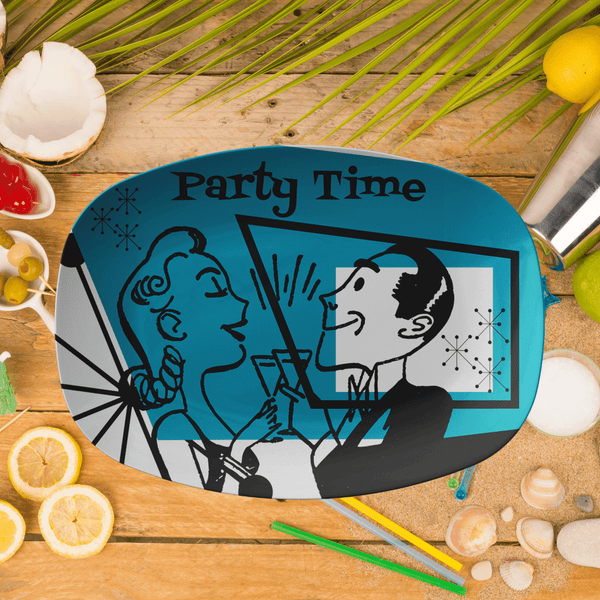 Mid Century Modern, Retro Party Time Platter
