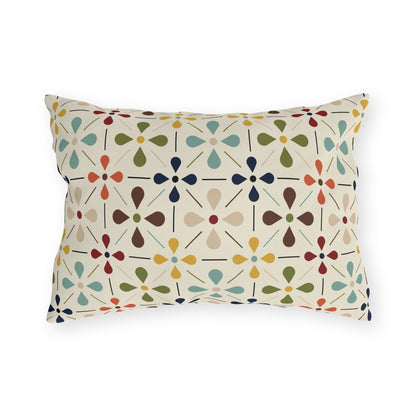 Mid Century Modern Scandi Modern Danish Flower Outdoor Pillows Home Decor