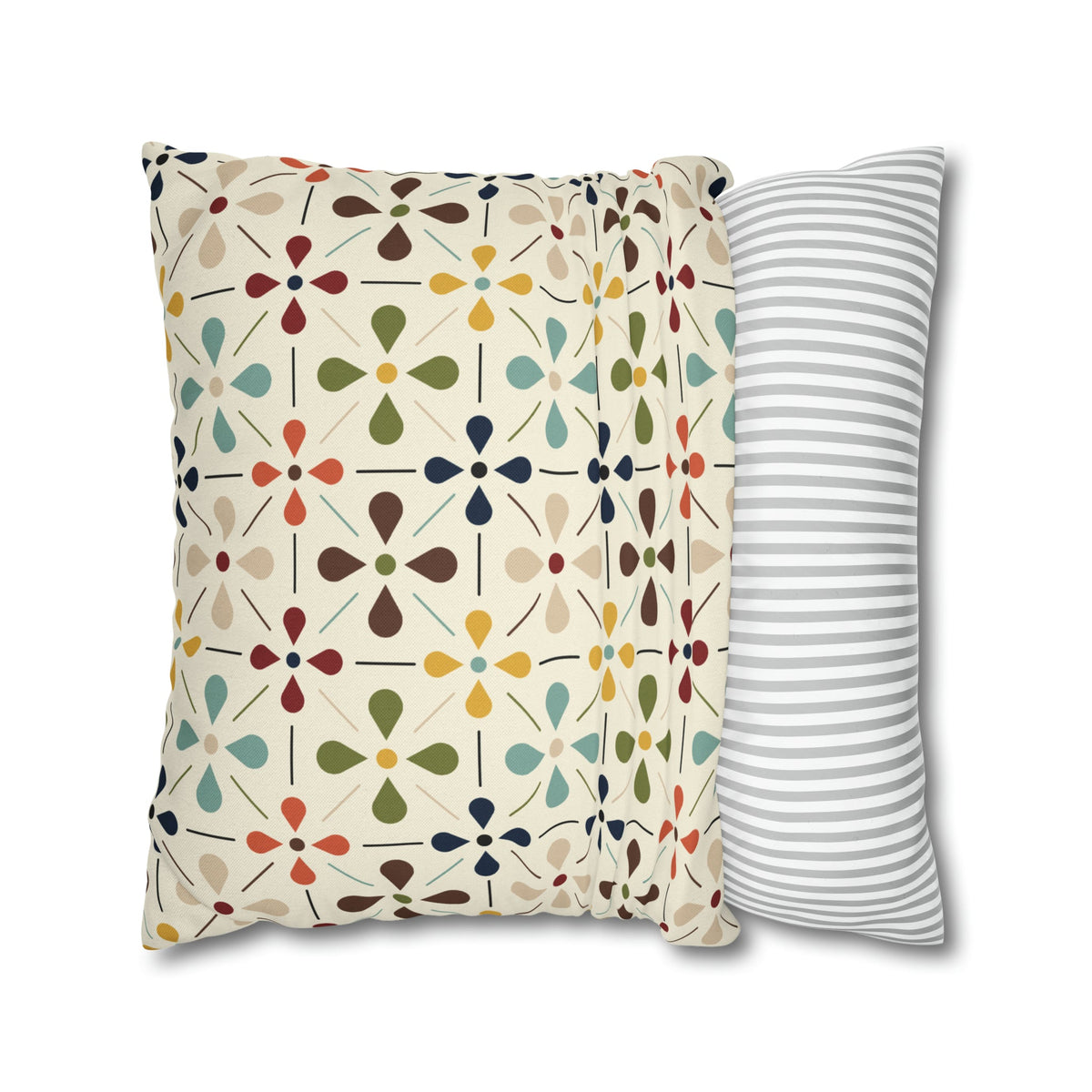 Mid Century Modern Scandinavian Modern Danish Flower, Retro MCM Pillow COVER Home Decor