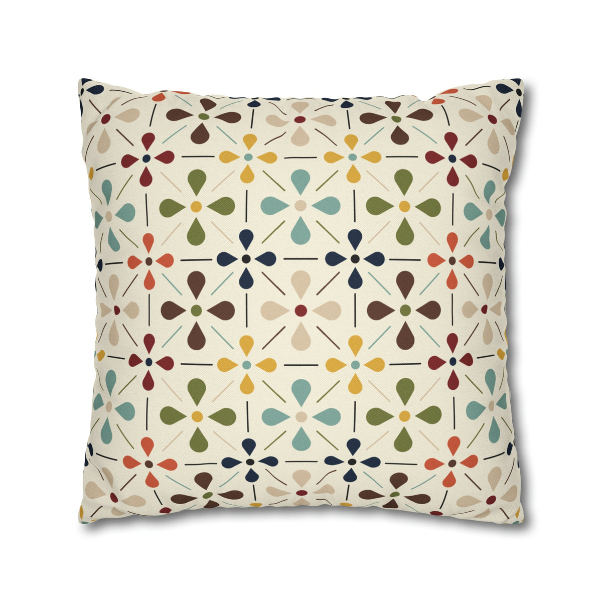 Mid Century Modern Scandinavian Modern Danish Flower, Retro MCM Pillow COVER Home Decor