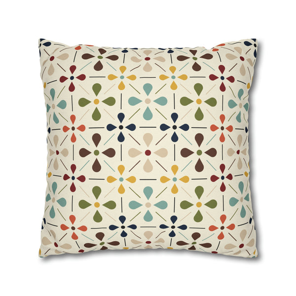 Mid Century Modern Scandinavian Modern Danish Flower, Retro MCM Pillow COVER