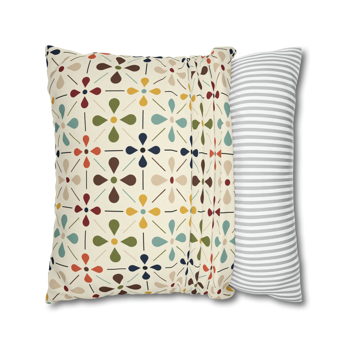 Mid Century Modern Scandinavian Modern Danish Flower, Retro MCM Pillow COVER Home Decor
