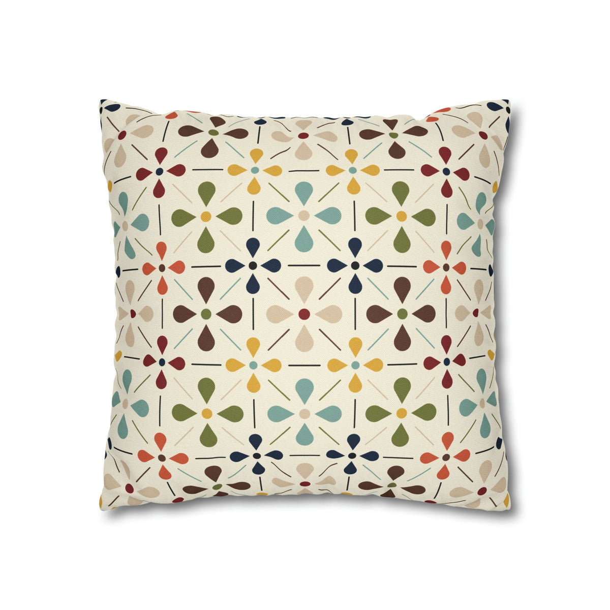 Mid Century Modern Scandinavian Modern Danish Flower, Retro MCM Pillow COVER Home Decor