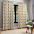 Mid Century Modern Starburst, Beige Aqua, Mustard Yellow, Burnt Orange MCM, Mid Mod Curtain - Mid Century Modern Gal