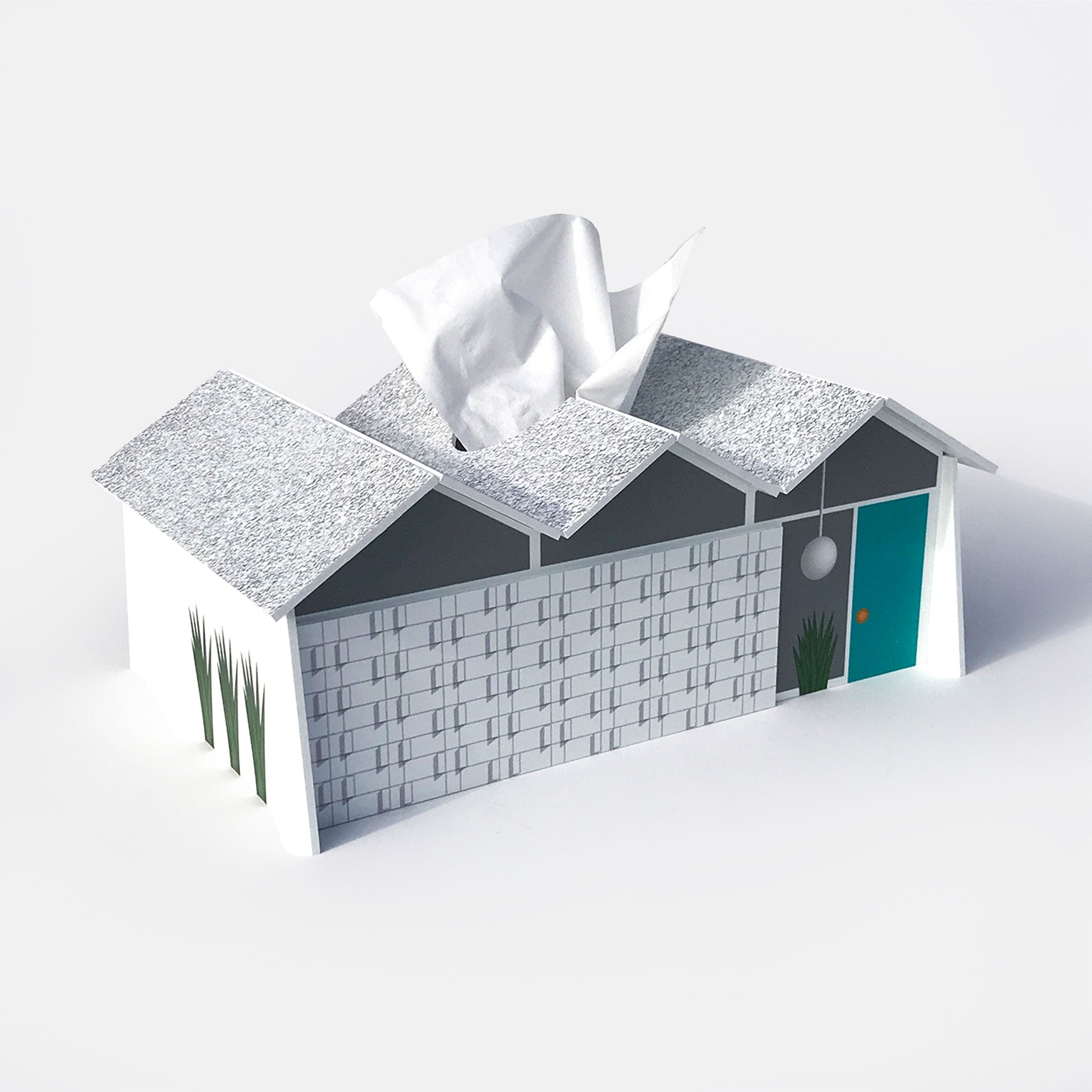 Midcentury Tissue Box Cover - Folded Plate Roof - 8616559673499 – Mid ...