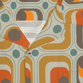 MidMod, Geometric,Mid Century Modern, Brown, Orange, Gray, Groovy, Men&