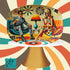 Mid Century Modern Mod Couple Kitschy Cocktail Hour Party Platter - Mid Century Modern Gal