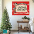 Shiny Brite Vintage Ad, Mid Century Modern Kitschy Christmas Deocr Matte Canvas - Mid Century Modern Gal