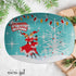 Holly Jolly 50s Kitschy Vintage Christmas Mid Century Modern Platter - Mid Century Modern Gal