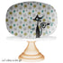 Mid Century Modern Atomic Franciscan Starburst Dish Pattern Party Platter With Atomic Kitschy Cat - Mid Century Modern Gal