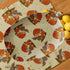 70s Mushroom Decor Retro Party Platter, Groovy Orange, Brown, 1970s Kitchen Decor - Mid Century Modern Gal