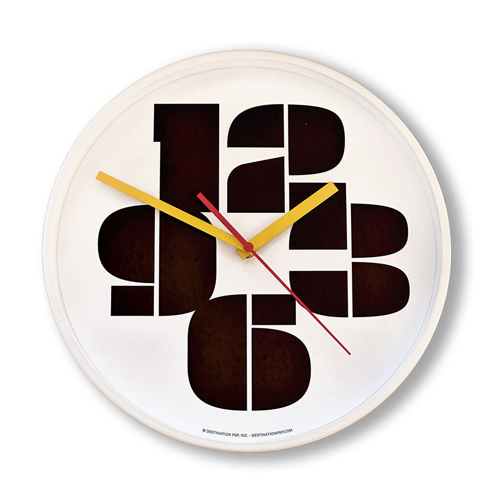 Mod Numbers Wall Clock - Black and White