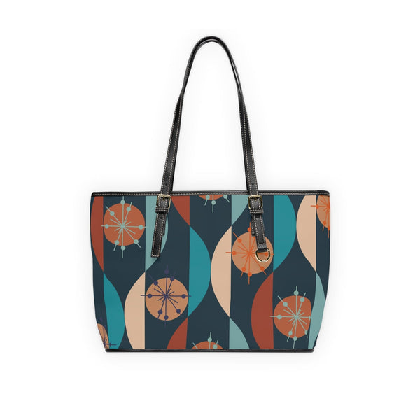 Mod Retro Blue, Aqua, Beige, Starburst MCM Shoulder Bag