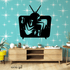 Retro TV Atomic Cat, Mid Century Modern Wall Art, Kitsch Livingroom, Den, Quirky MCM Metal Works - Mid Century Modern Gal