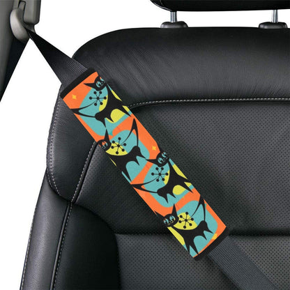 Atomic Kitschy Crazy Cats, Seat Belt Cover Car Accessories One Size